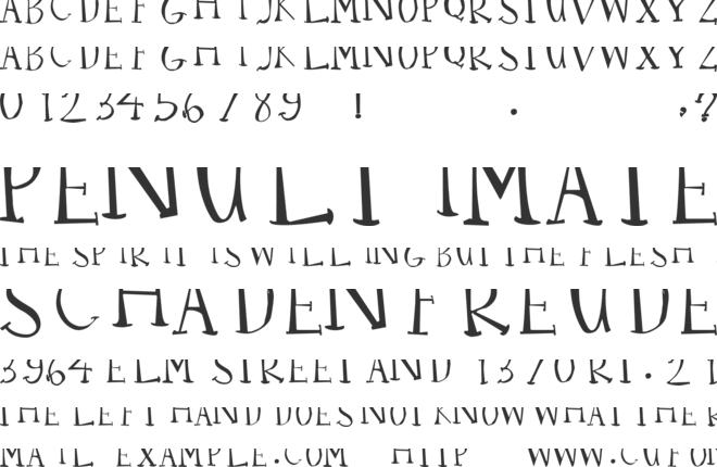 Wandhawa font preview
