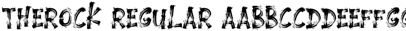 THEROCK Regular font