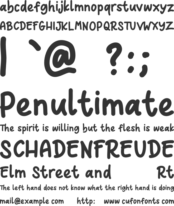 Nocturnal font preview