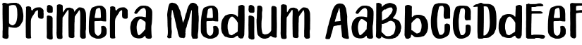 Primera Medium font