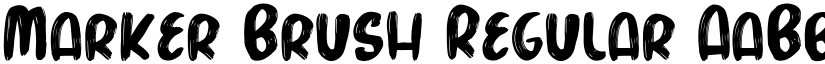 Marker Brush Regular font