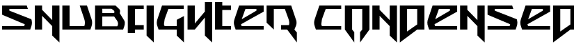 Snubfighter Condensed font