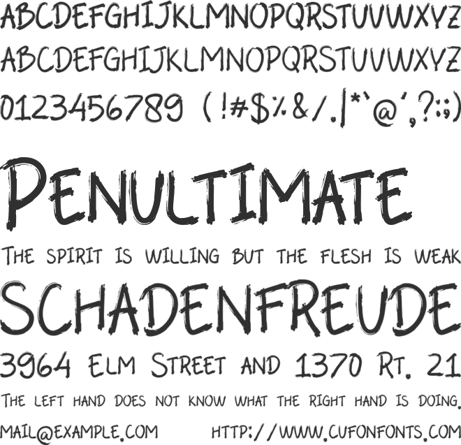 Abalone font preview