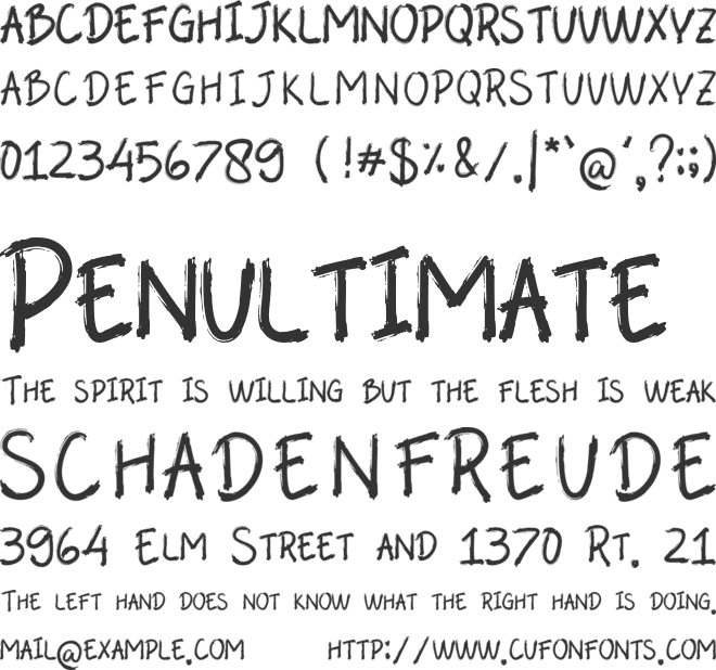 Abalone font preview