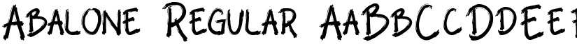 Abalone Regular font