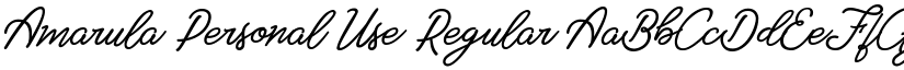 Amarula Personal Use Regular font