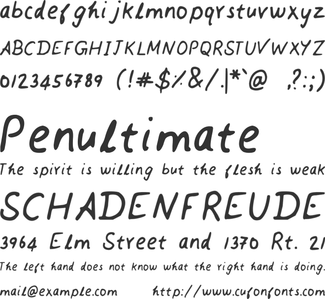 Abhinov Asokan font preview