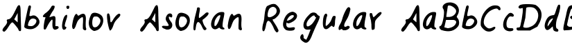 Abhinov Asokan Regular font