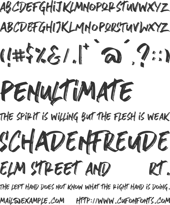 stronger font preview