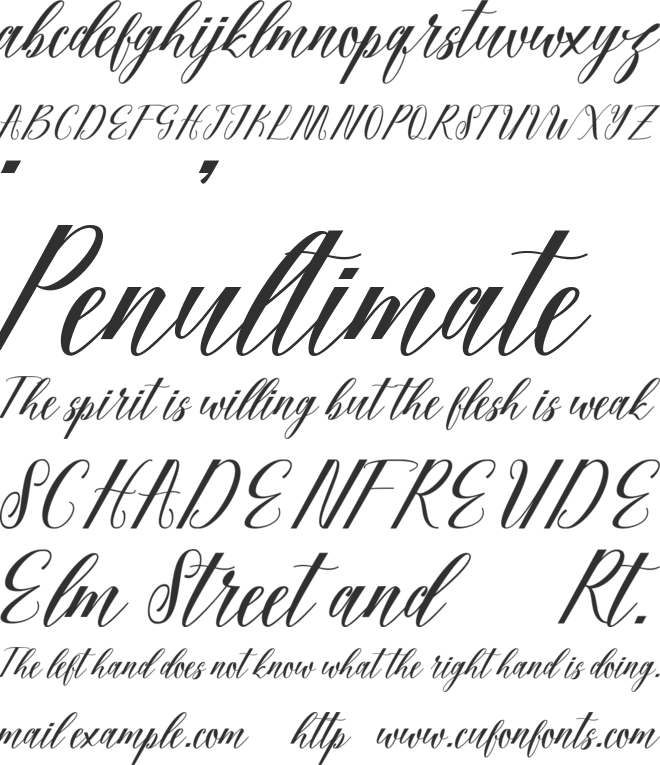 Fadhil free font preview