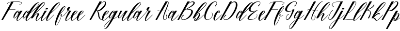 Fadhil free Regular font