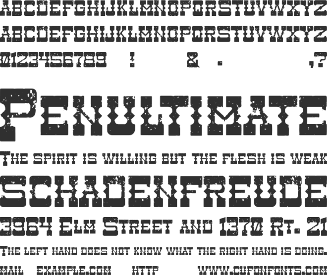 Soiled Doves font preview