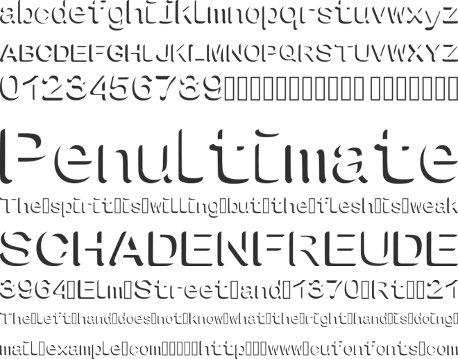 TALASH font preview