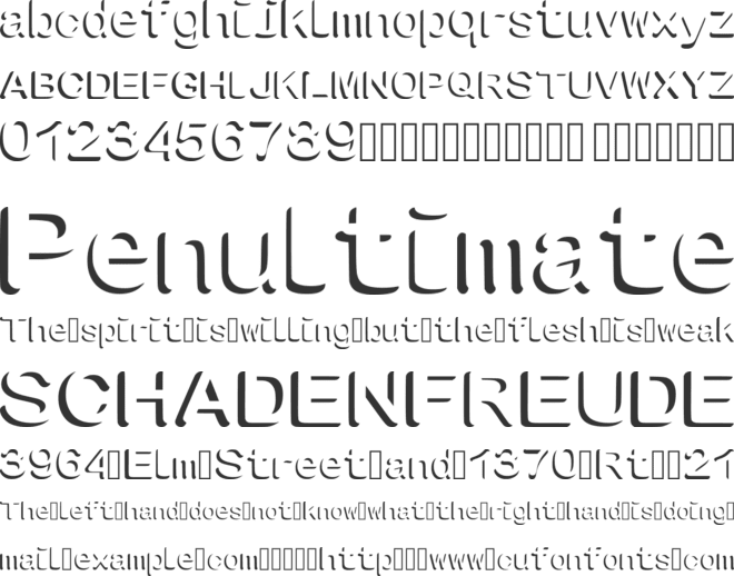 TALASH font preview