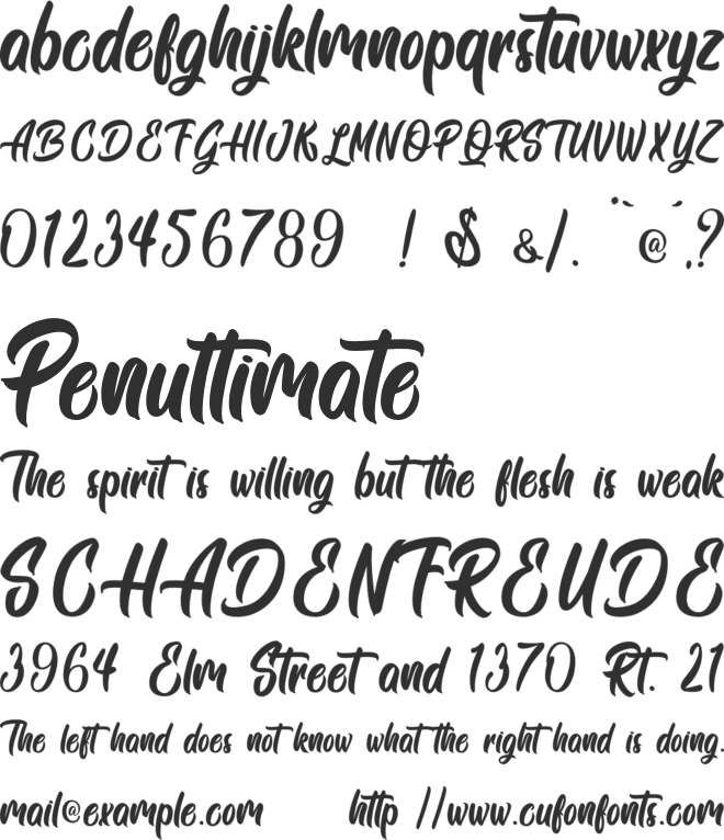 Siam Giants - Personal Use font preview
