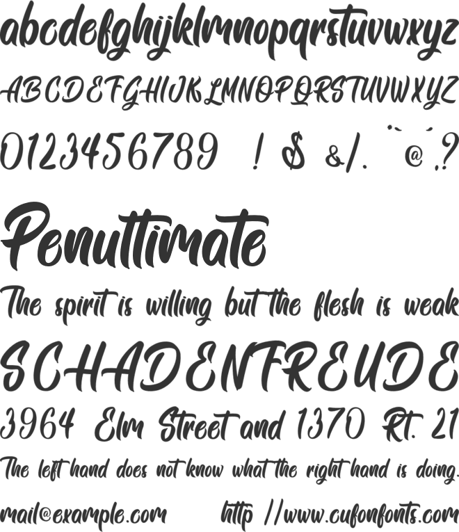 Siam Giants - Personal Use font preview