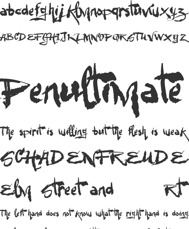 VTKS Urbanizart font preview