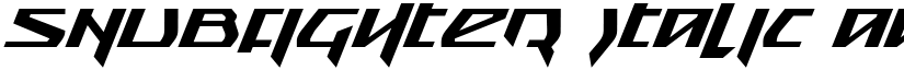 Snubfighter Italic font