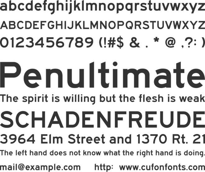 BywayE font preview