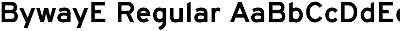 BywayE Regular font