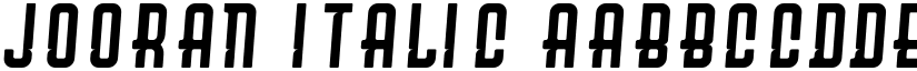 JOORAN Italic font