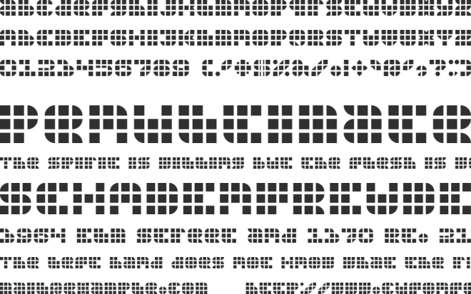 Gridbug font preview