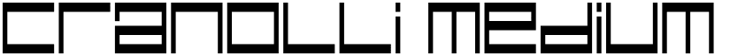 Cranolli Medium font