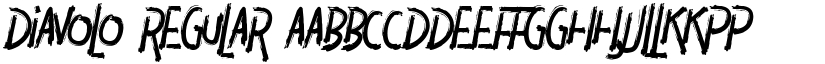DIAVOLO Regular font