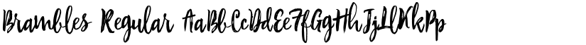 Brambles Regular font