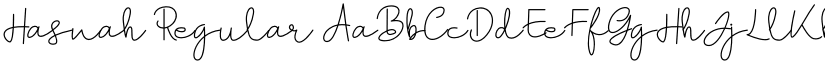 Hasnah Regular font
