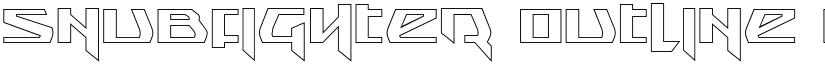 Snubfighter Outline font