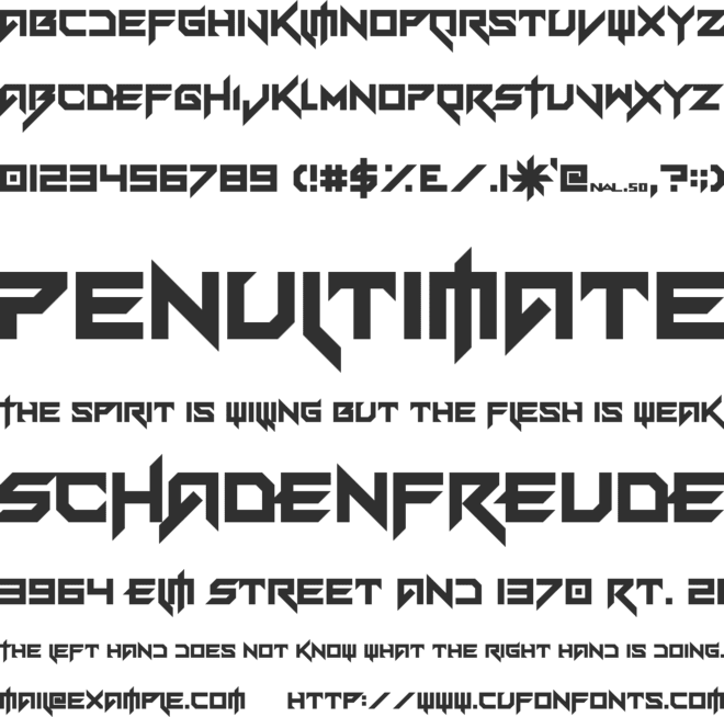 Vermin Vibes eX font preview