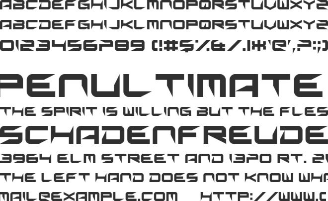 Sharp font preview