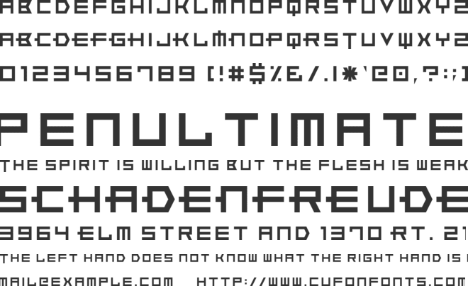 Xero's Karma font preview