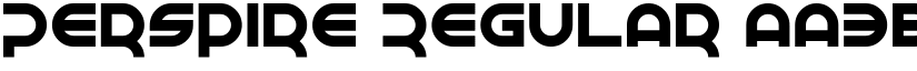 Perspire Regular font