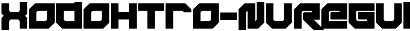 Xodohtro-Nu Regular font