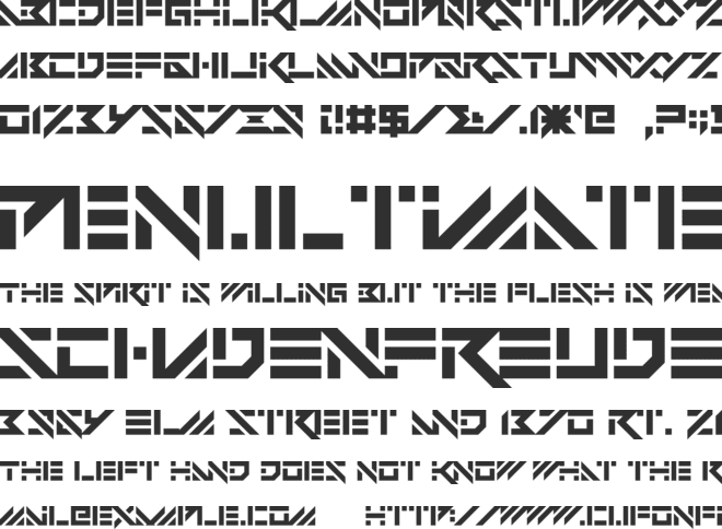 Vermin Vibes Dystopia font preview