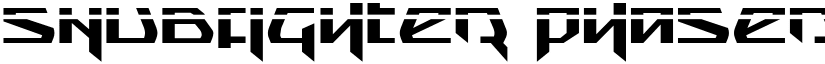 Snubfighter Phaser font