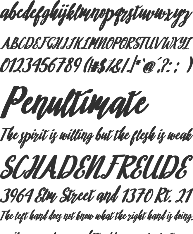 philosophy font preview