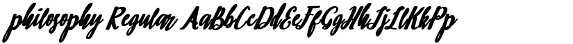 philosophy Regular font