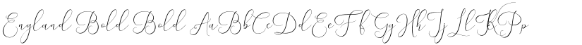 England Bold Bold font