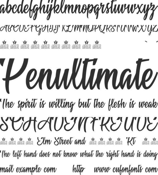 Marshmallow Personal Use font preview