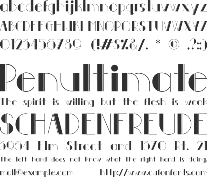 Young 20s font preview