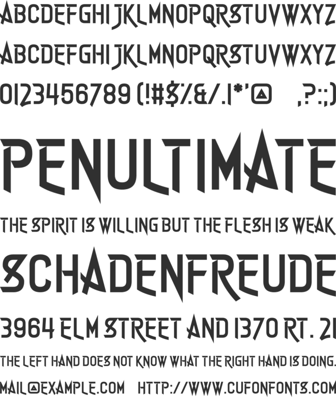 Winter Spice Cake font preview