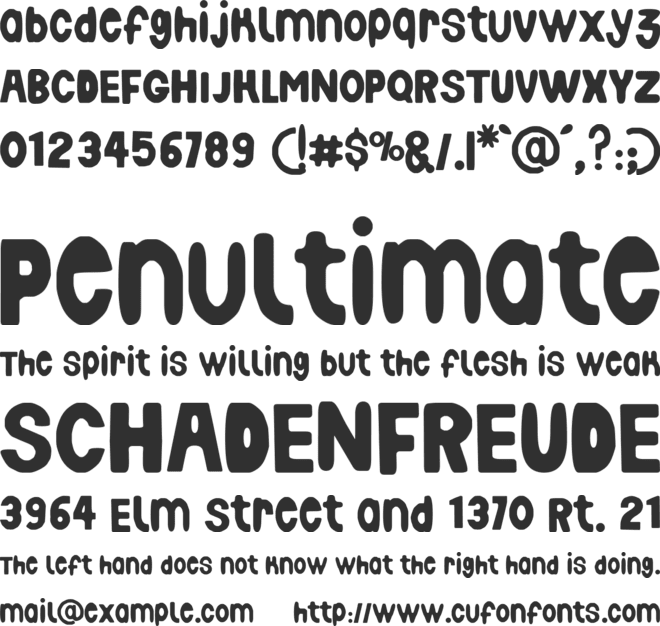 Cher Faust font preview