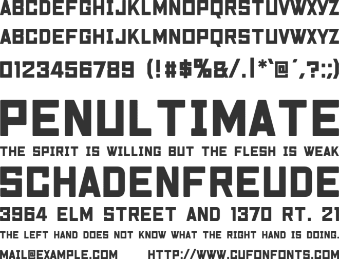 Nikkyou Sans font preview