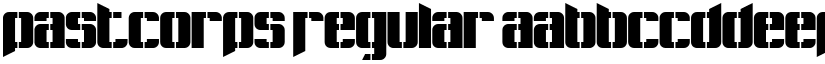 Pastcorps Regular font