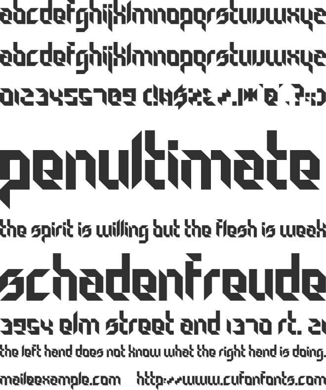 Particulator font preview