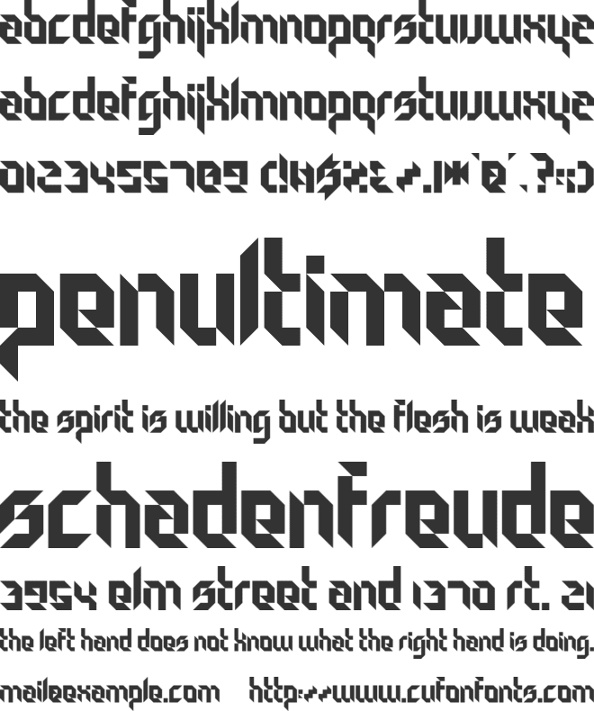 Particulator font preview