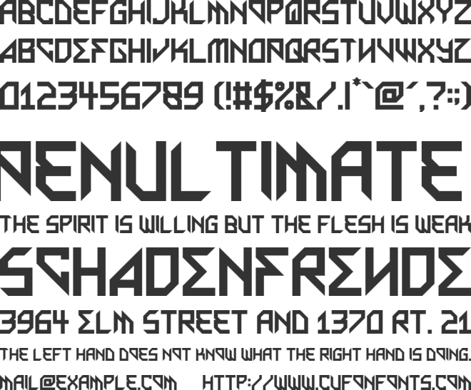 Metal Arhythmetic font preview